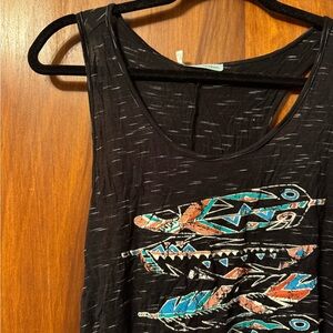 Maurices Feather Patterned Tank Top